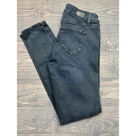 Paige Vintage Jegging Dark Denim Blue Jeans Women's Size 26 MADE IN THE USA - Picture 2 of 4
